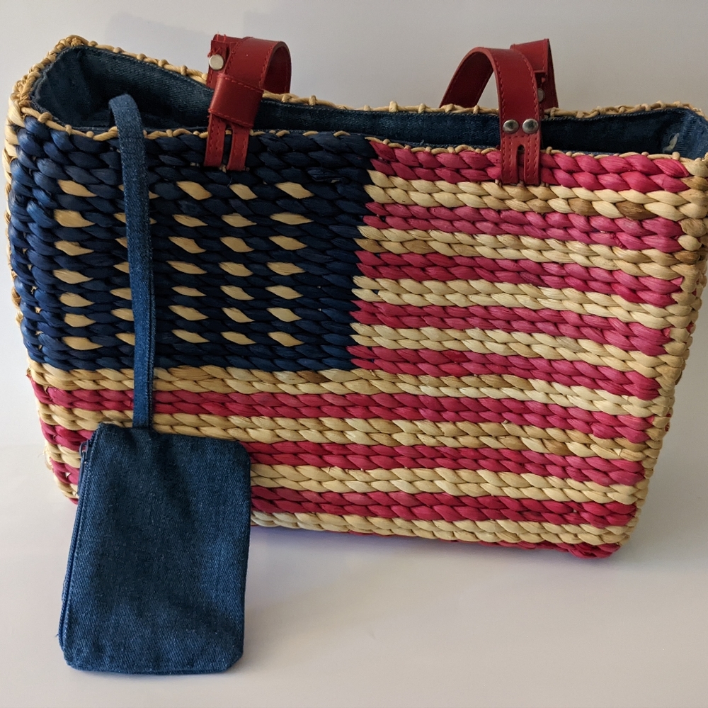 A united states flag purse